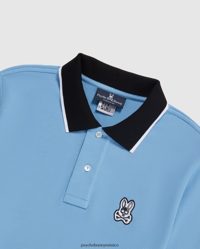 polo de moda de piqué de sarga para hombre cielo de montanaR4642228 Psycho Bunny