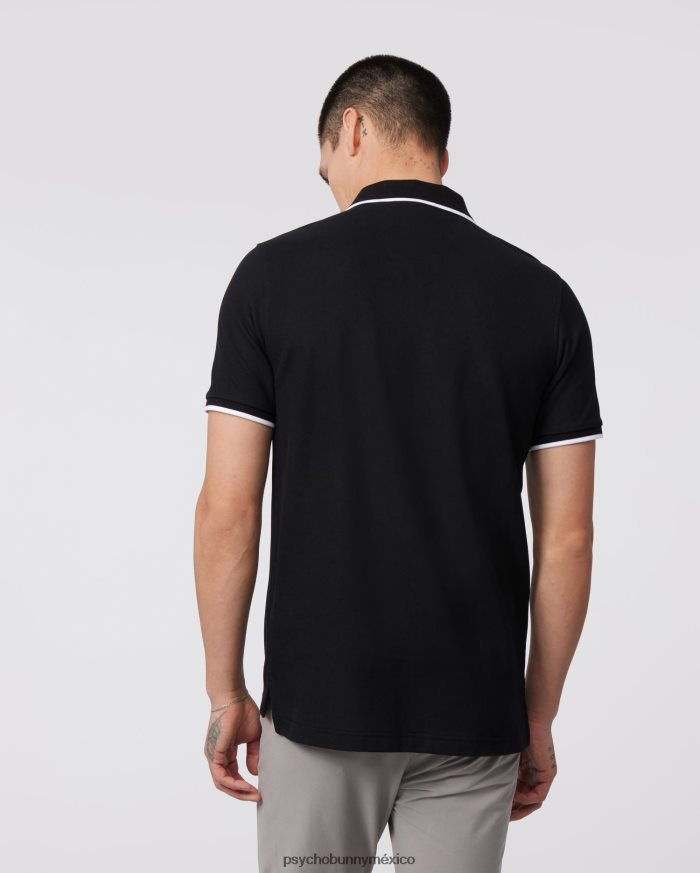 polo de moda de piqué de sarga para hombre negroR4642220 Psycho Bunny