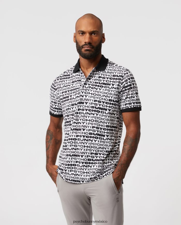 polo de moda flagler para hombre blancoR4642213 Psycho Bunny