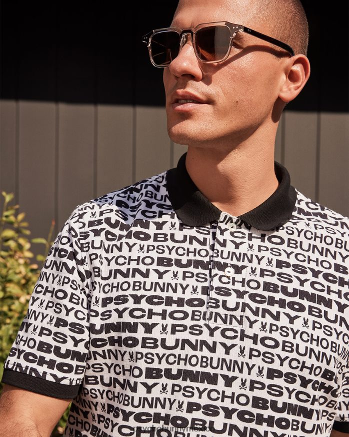 polo de moda flagler para hombre blancoR4642213 Psycho Bunny
