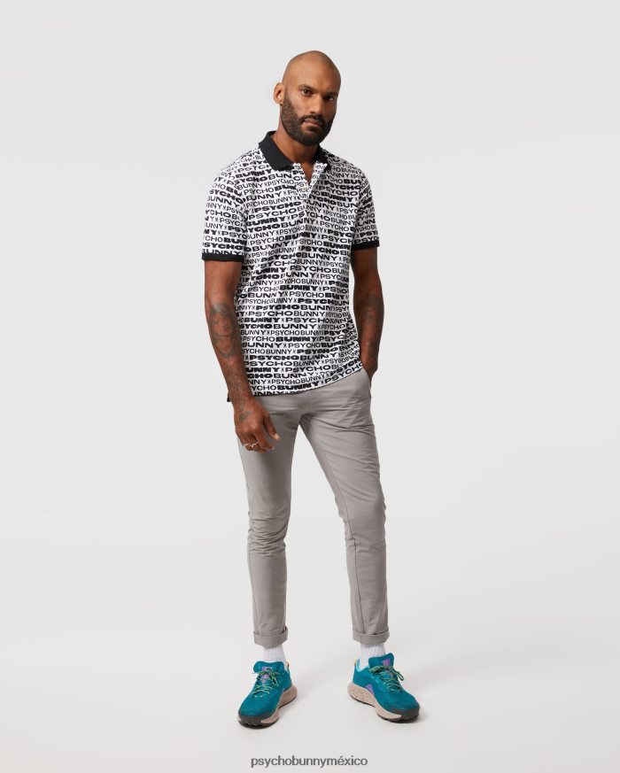 polo de moda flagler para hombre blancoR4642213 Psycho Bunny