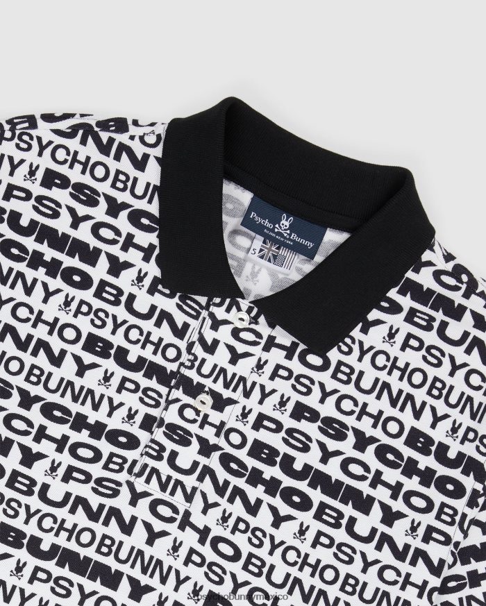 polo de moda flagler para hombre blancoR4642213 Psycho Bunny