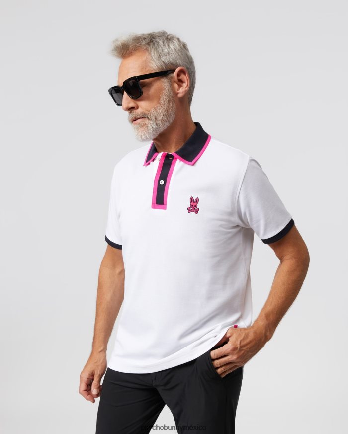 polo de moda kay para hombre blancoR4642266 Psycho Bunny