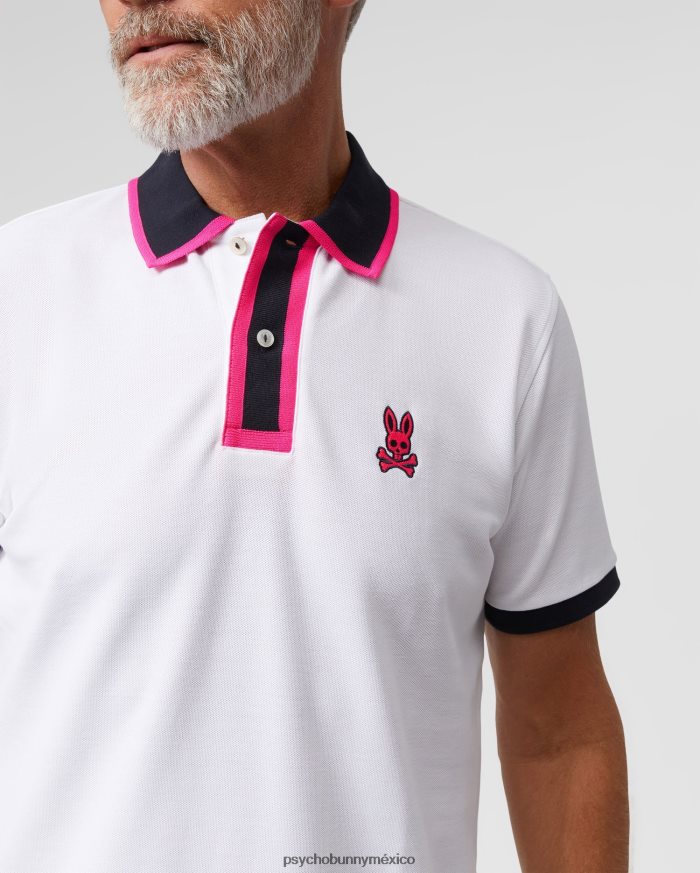 polo de moda kay para hombre blancoR4642266 Psycho Bunny
