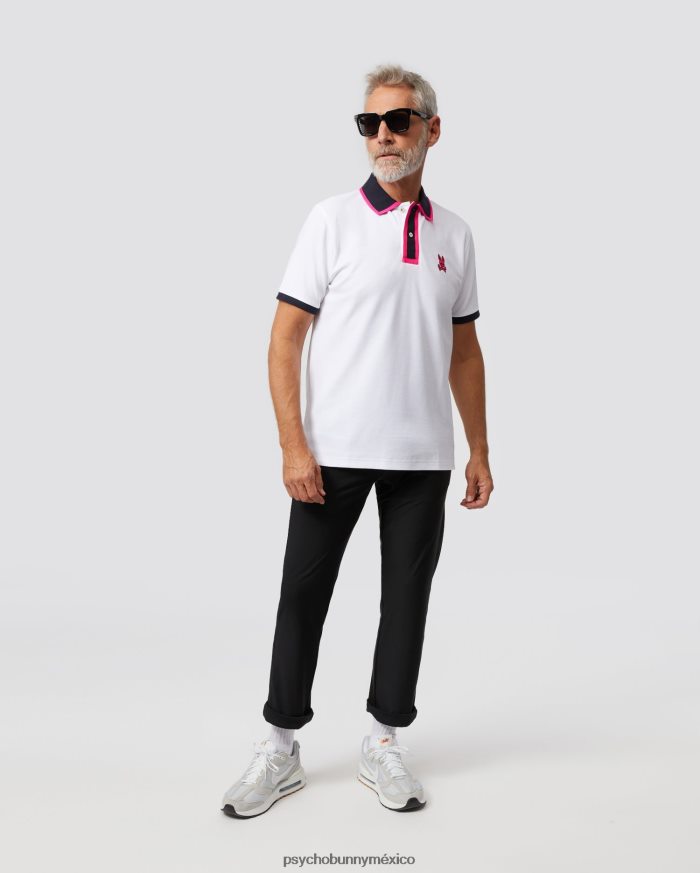 polo de moda kay para hombre blancoR4642266 Psycho Bunny