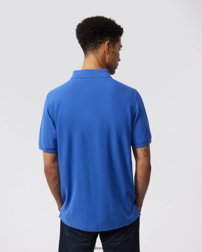 polo de moda martin jacquard para hombre azul brillanteR4642246 Psycho Bunny