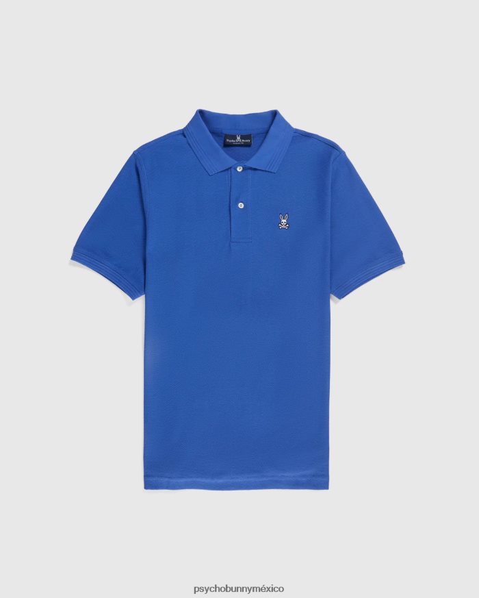 polo de moda martin jacquard para hombre azul brillanteR4642246 Psycho Bunny