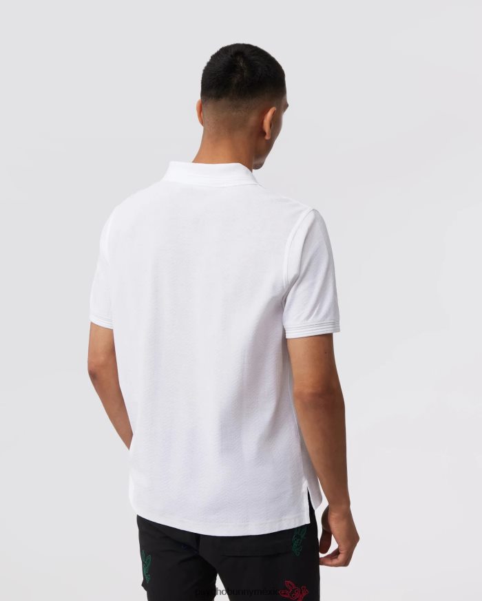 polo de moda martin jacquard para hombre blancoR4642248 Psycho Bunny