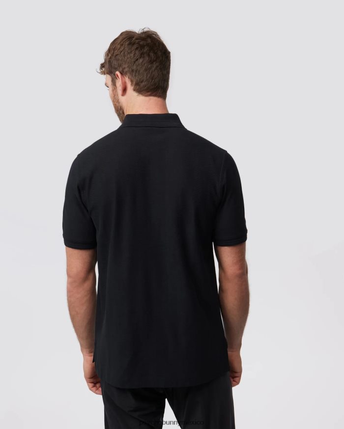polo de moda martin jacquard para hombre negroR4642227 Psycho Bunny