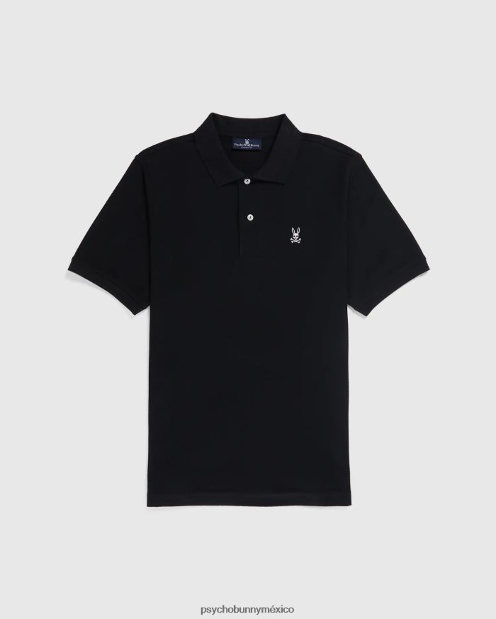 polo de moda martin jacquard para hombre negroR4642227 Psycho Bunny