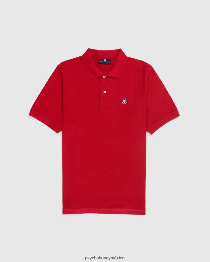 polo de moda martin jacquard para hombre rojo rubíR4642229 Psycho Bunny
