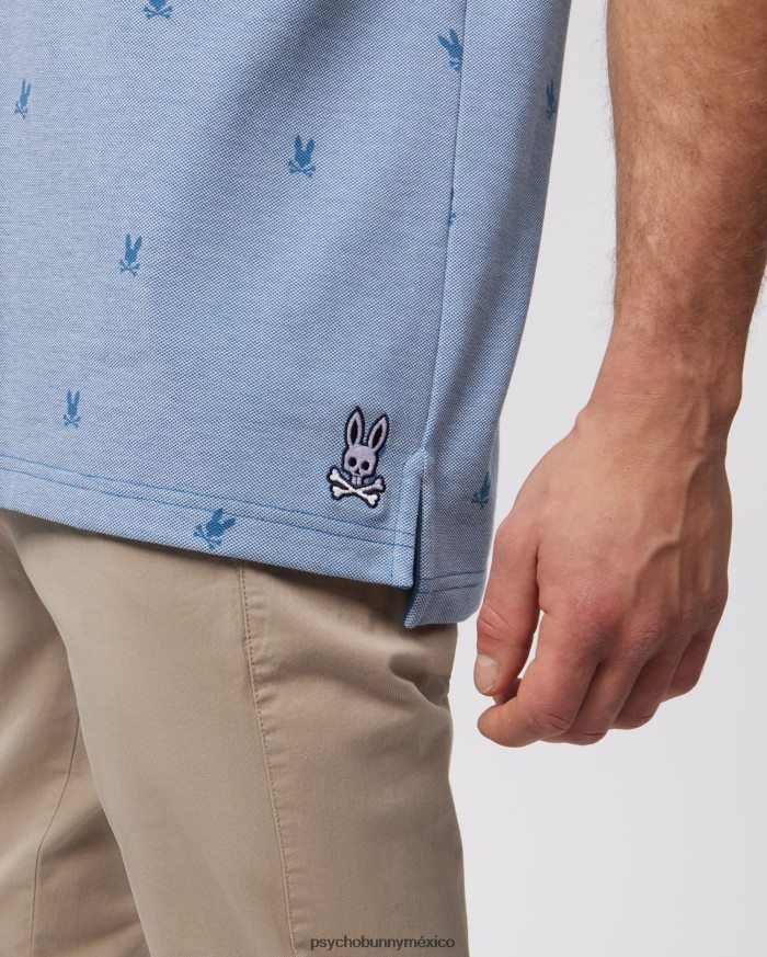 polo de moda para hombre lands birdeye azul yaleR4642224 Psycho Bunny