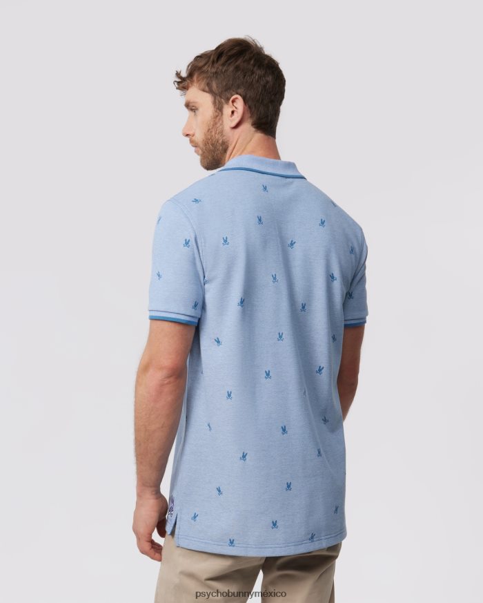 polo de moda para hombre lands birdeye azul yaleR4642224 Psycho Bunny