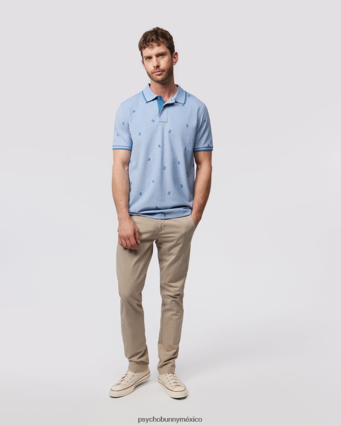 polo de moda para hombre lands birdeye azul yaleR4642224 Psycho Bunny