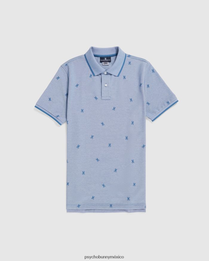 polo de moda para hombre lands birdeye azul yaleR4642224 Psycho Bunny