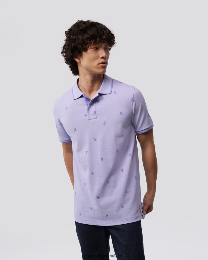 polo de moda para hombre lands birdeye lavandaR464225 Psycho Bunny