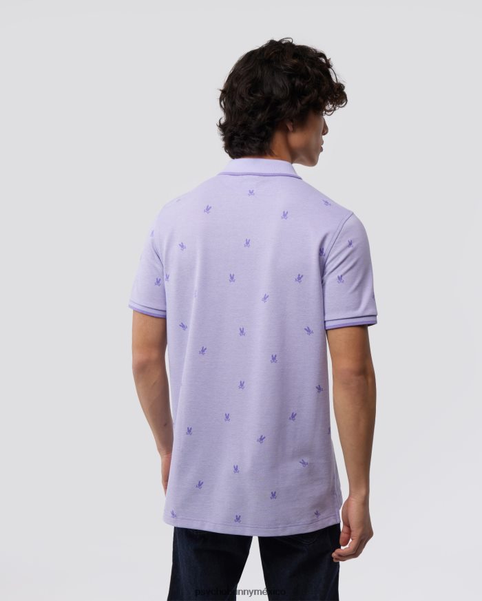 polo de moda para hombre lands birdeye lavandaR464225 Psycho Bunny