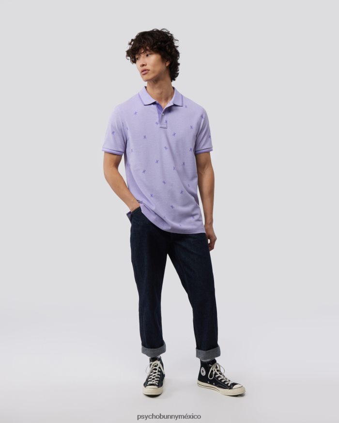 polo de moda para hombre lands birdeye lavandaR464225 Psycho Bunny