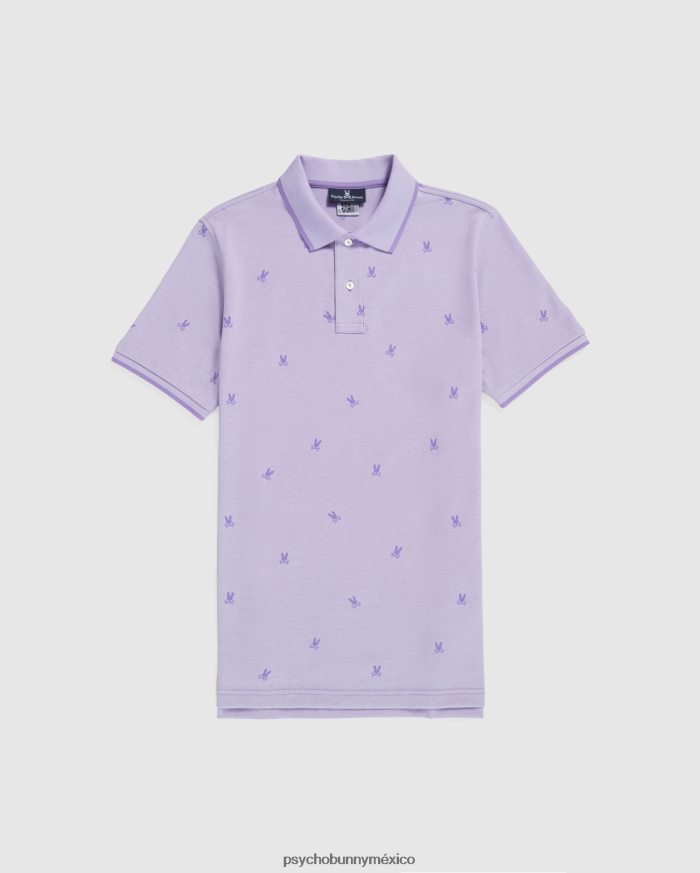 polo de moda para hombre lands birdeye lavandaR464225 Psycho Bunny