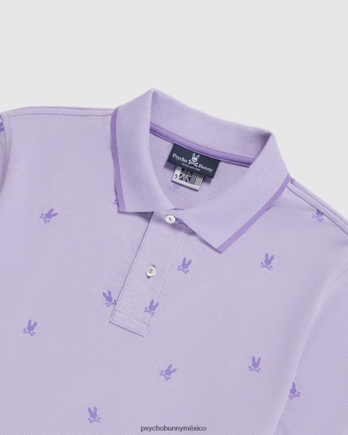 polo de moda para hombre lands birdeye lavandaR464225 Psycho Bunny