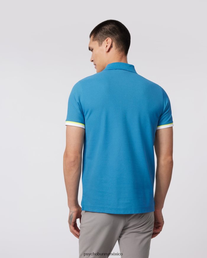 polo de moda pisani piqué para hombre azul yaleR4642241 Psycho Bunny