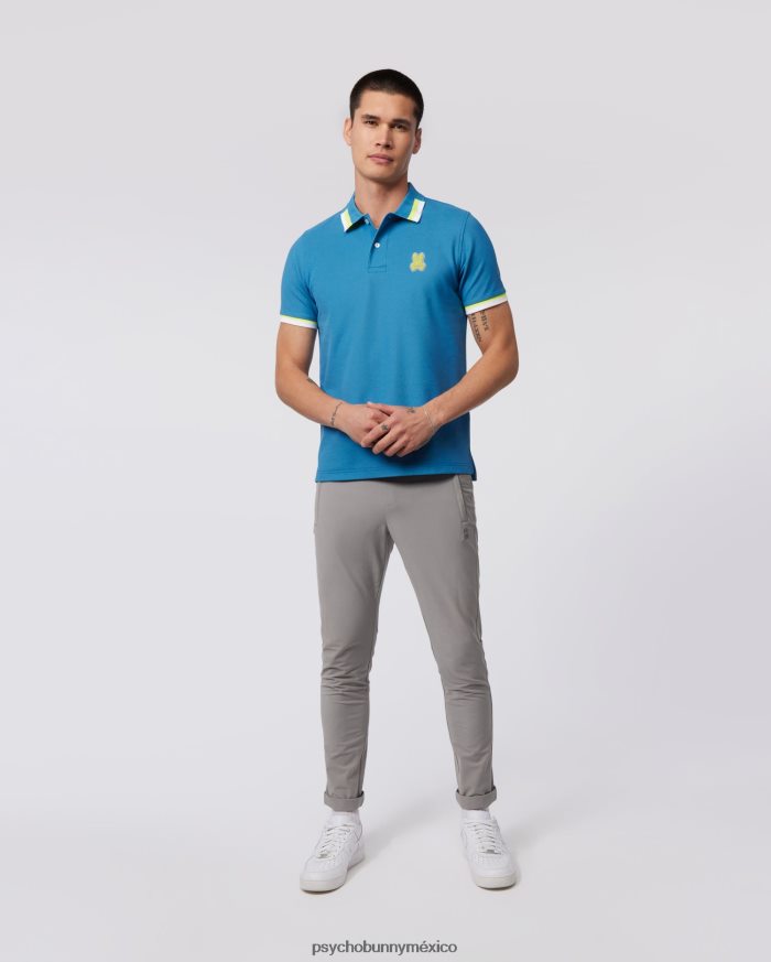 polo de moda pisani piqué para hombre azul yaleR4642241 Psycho Bunny