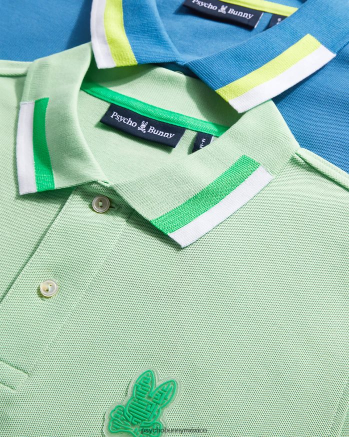 polo de moda pisani piqué para hombre azul yaleR4642241 Psycho Bunny