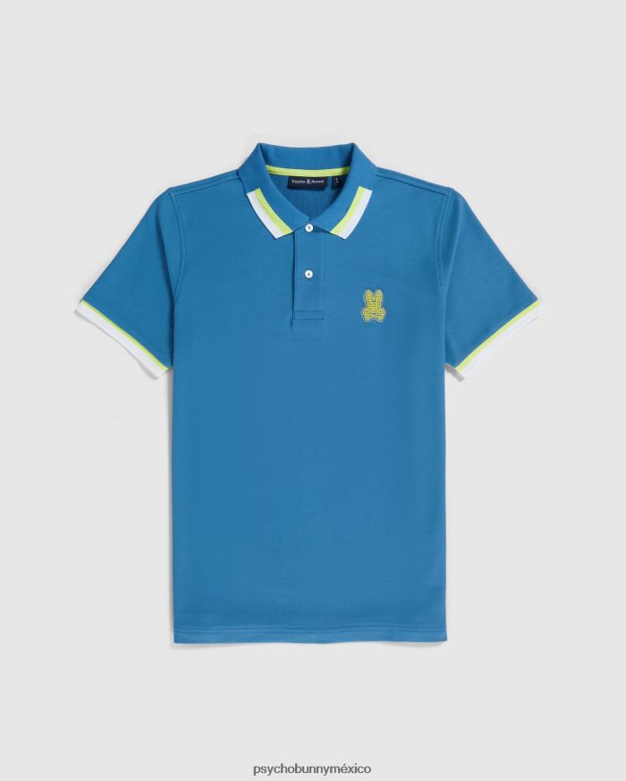 polo de moda pisani piqué para hombre azul yaleR4642241 Psycho Bunny