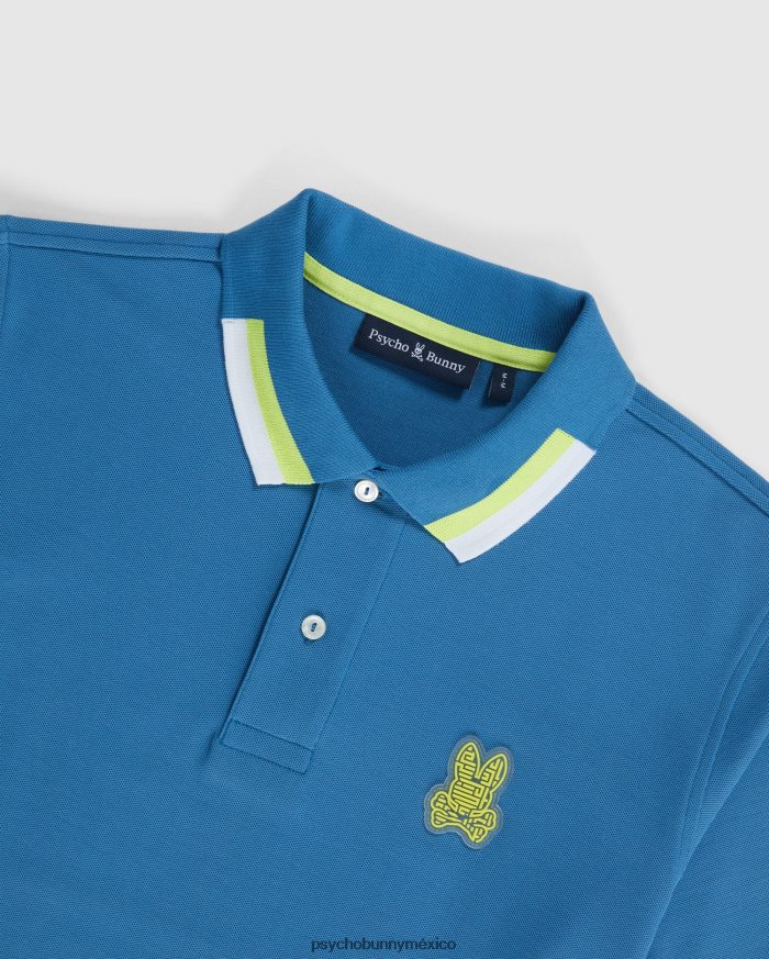 polo de moda pisani piqué para hombre azul yaleR4642241 Psycho Bunny