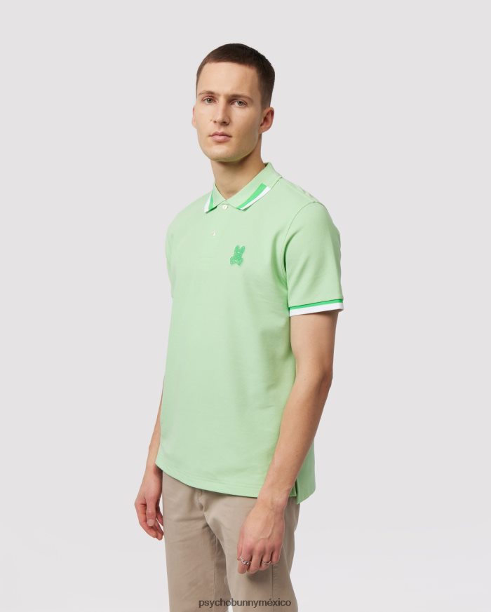 polo de moda pisani piqué para hombre menta heladaR464223 Psycho Bunny