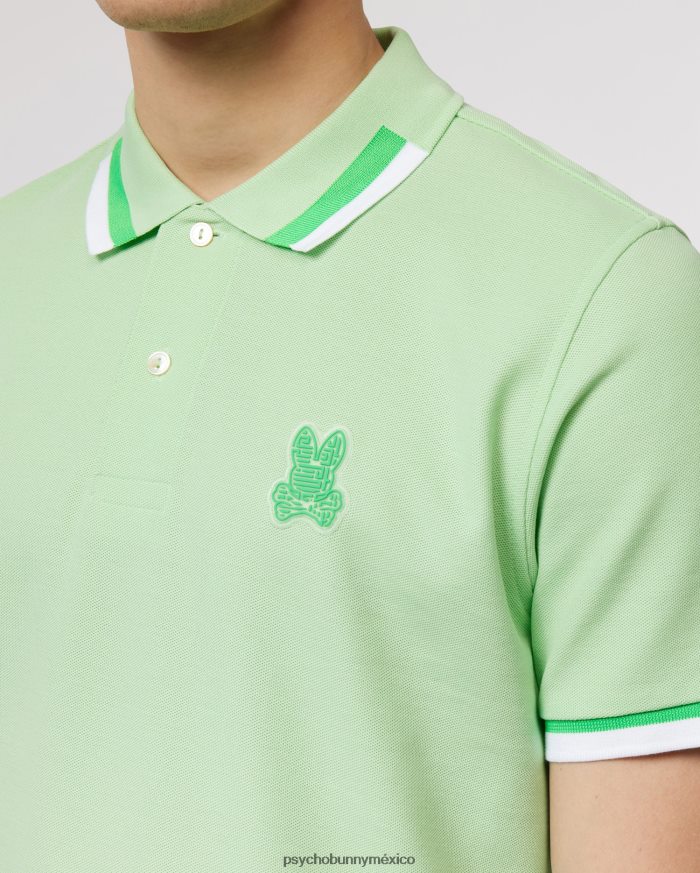 polo de moda pisani piqué para hombre menta heladaR464223 Psycho Bunny