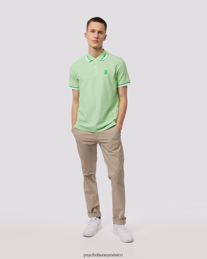 polo de moda pisani piqué para hombre menta heladaR464223 Psycho Bunny