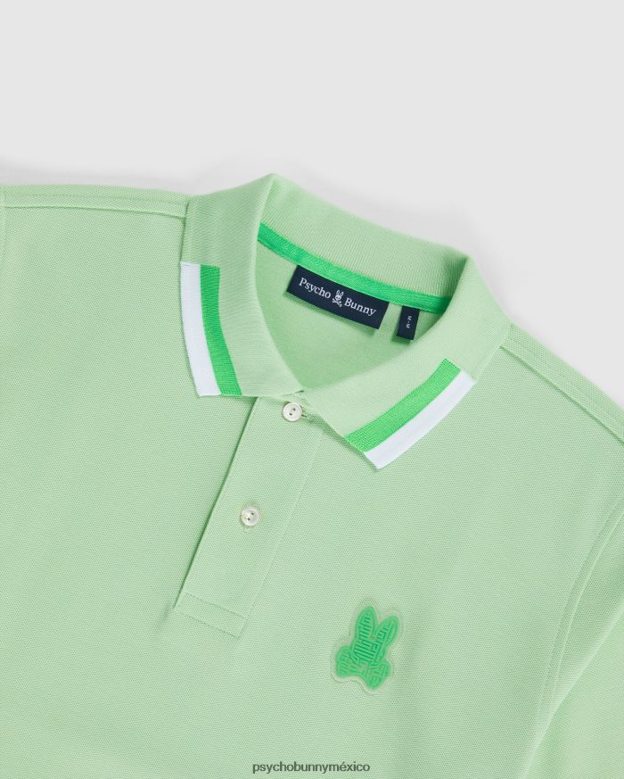 polo de moda pisani piqué para hombre menta heladaR464223 Psycho Bunny