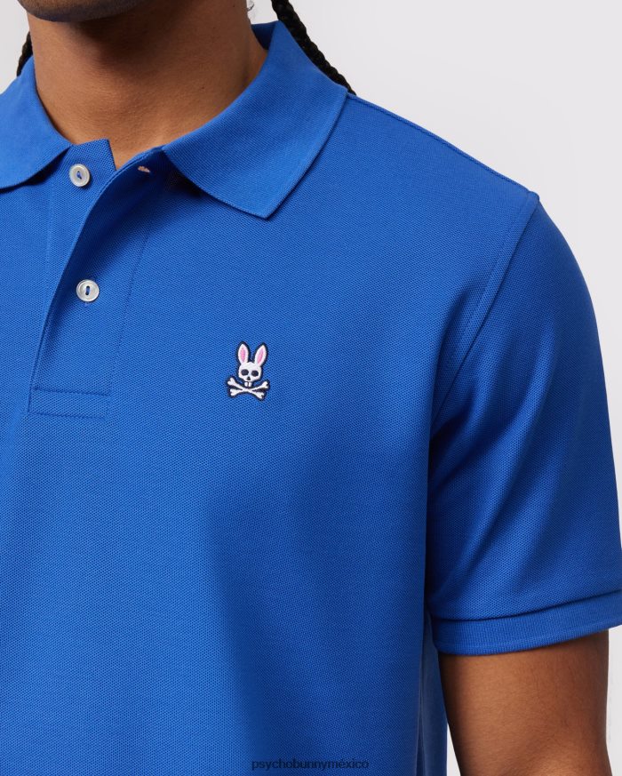 polo de piqué clásico para hombre azul brillanteR4642257 Psycho Bunny