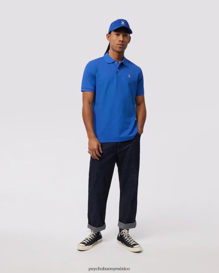 polo de piqué clásico para hombre azul brillanteR4642257 Psycho Bunny