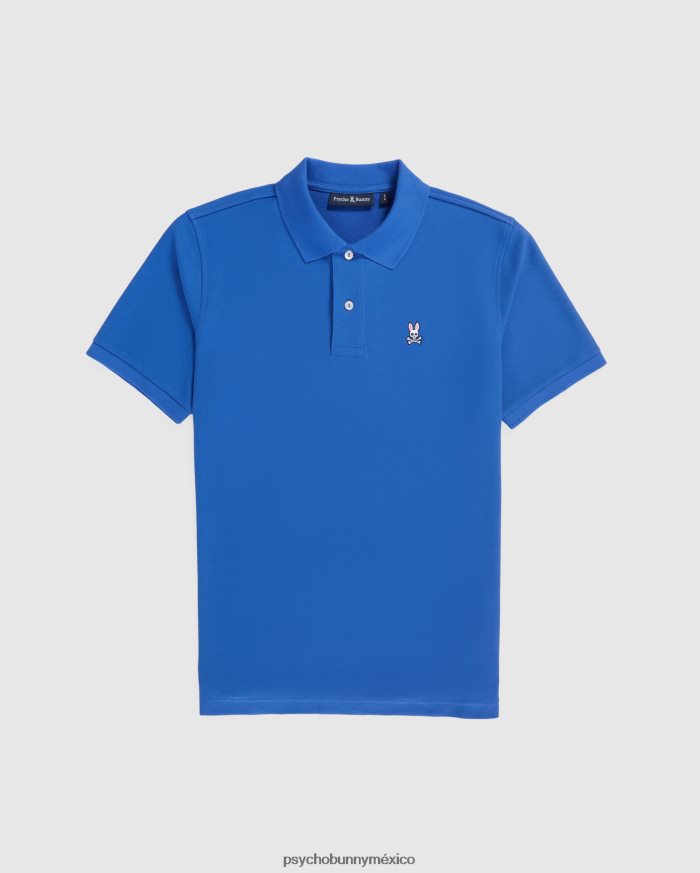 polo de piqué clásico para hombre azul brillanteR4642257 Psycho Bunny