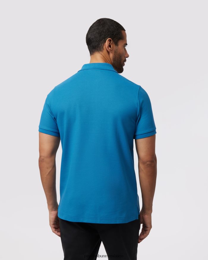 polo de piqué clásico para hombre azul yaleR4642254 Psycho Bunny