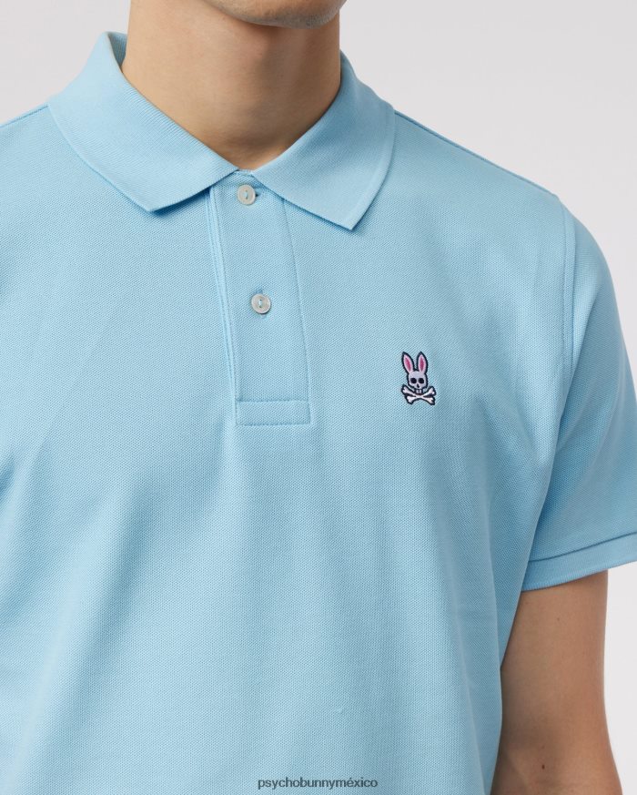 polo de piqué clásico para hombre cielo azulR4642255 Psycho Bunny