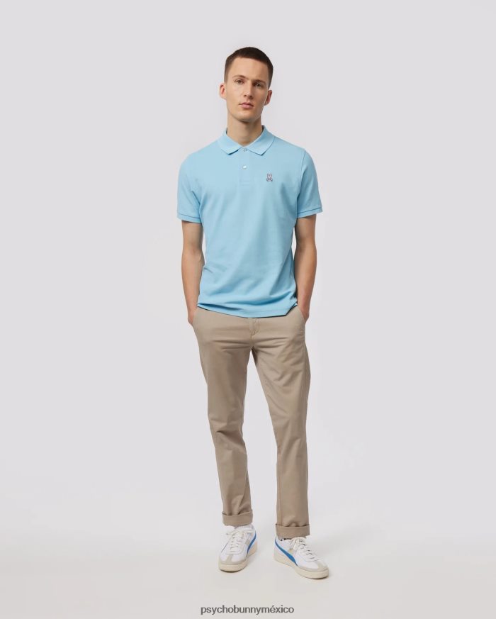 polo de piqué clásico para hombre cielo azulR4642255 Psycho Bunny