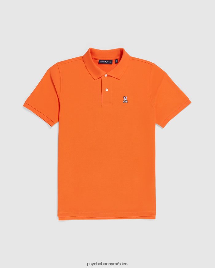 polo de piqué clásico para hombre ibis escarlataR4642242 Psycho Bunny