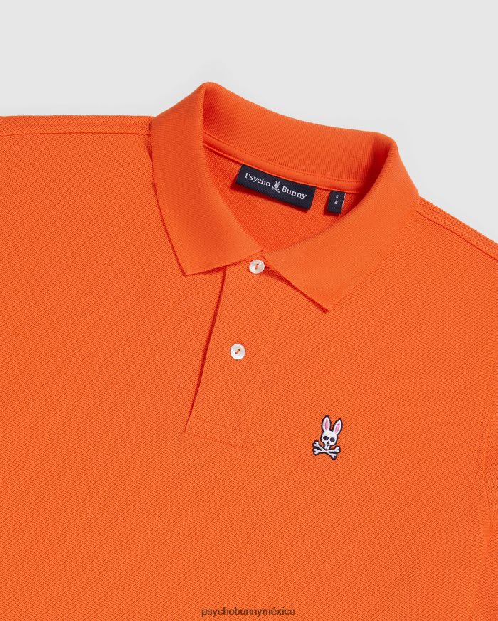 polo de piqué clásico para hombre ibis escarlataR4642242 Psycho Bunny