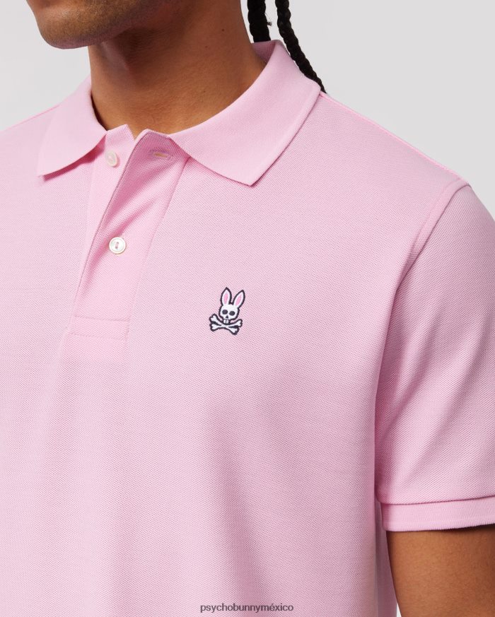 polo de piqué clásico para hombre rosa puroR4642217 Psycho Bunny