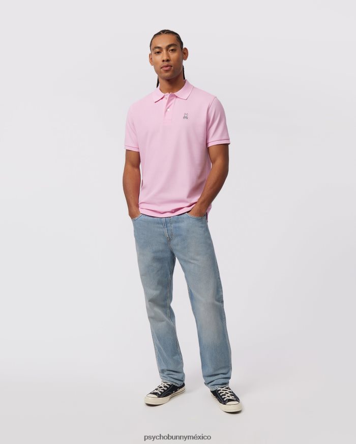 polo de piqué clásico para hombre rosa puroR4642217 Psycho Bunny