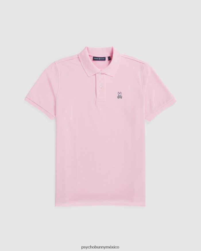 polo de piqué clásico para hombre rosa puroR4642217 Psycho Bunny