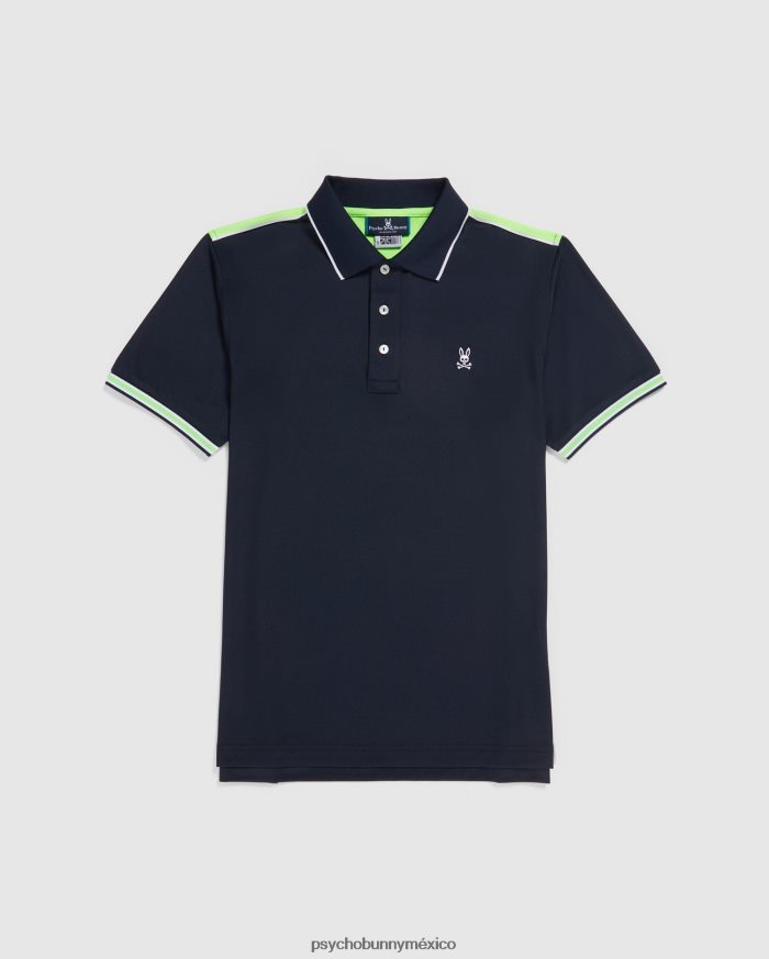 polo deportivo a rayas con cuello olex para hombre ArmadaR4642296 Psycho Bunny