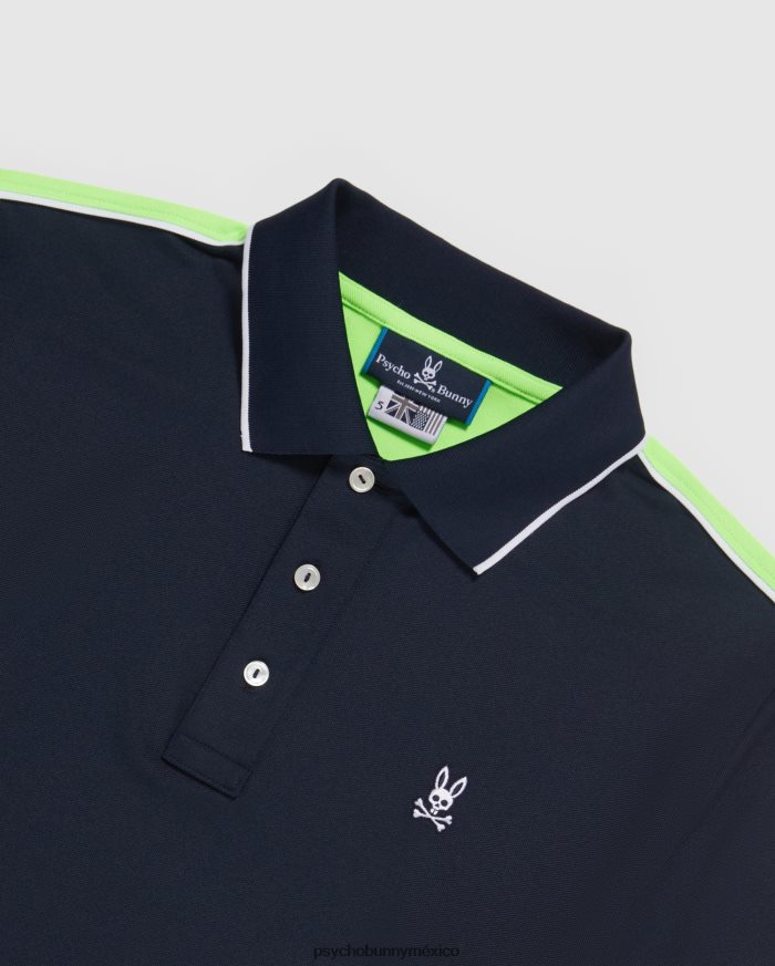 polo deportivo a rayas con cuello olex para hombre ArmadaR4642296 Psycho Bunny