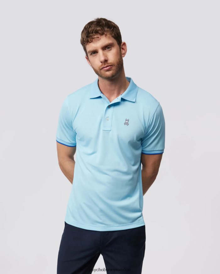 polo deportivo burnside para hombre cielo azulR464229 Psycho Bunny