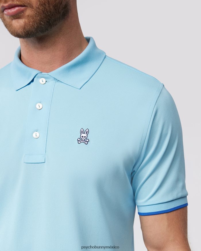 polo deportivo burnside para hombre cielo azulR464229 Psycho Bunny