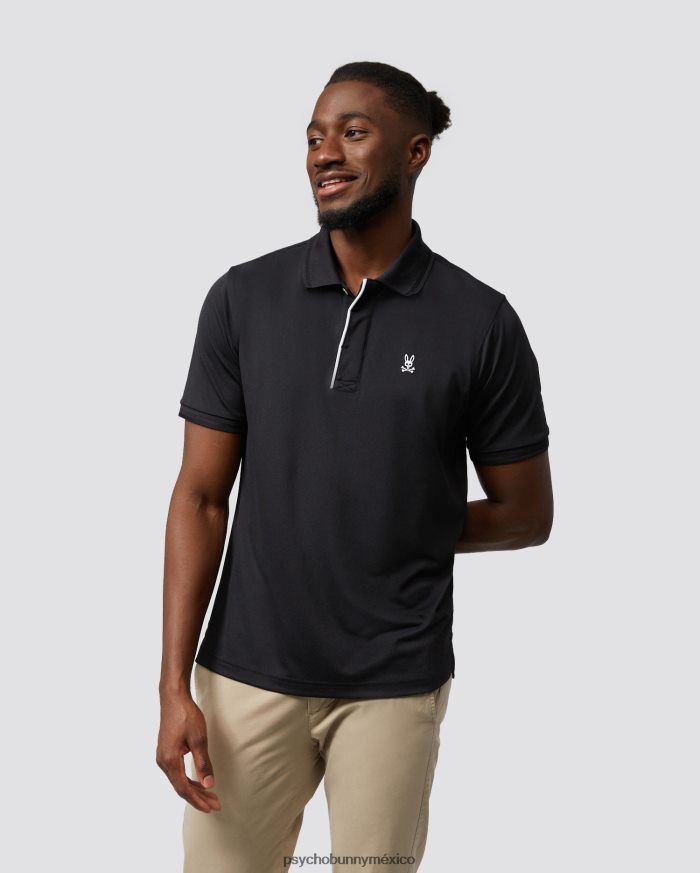 polo deportivo otis para hombre negroR4642294 Psycho Bunny