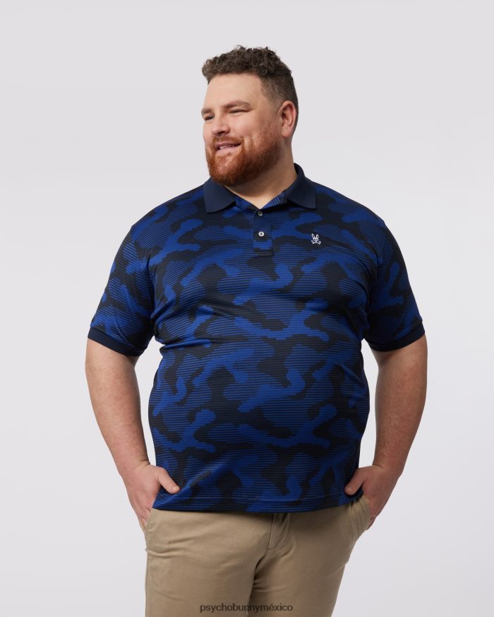 polo huston sport aop grande y alto para hombre ArmadaR46422394 Psycho Bunny